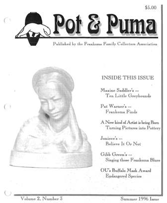 Frankoma Collectors Club newsletter, Vol 2 No 3, Summer 1996